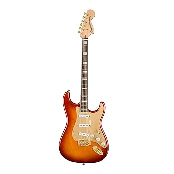 Squier 40th Anniversary Stratocaster Gold Edition LRL Sienna