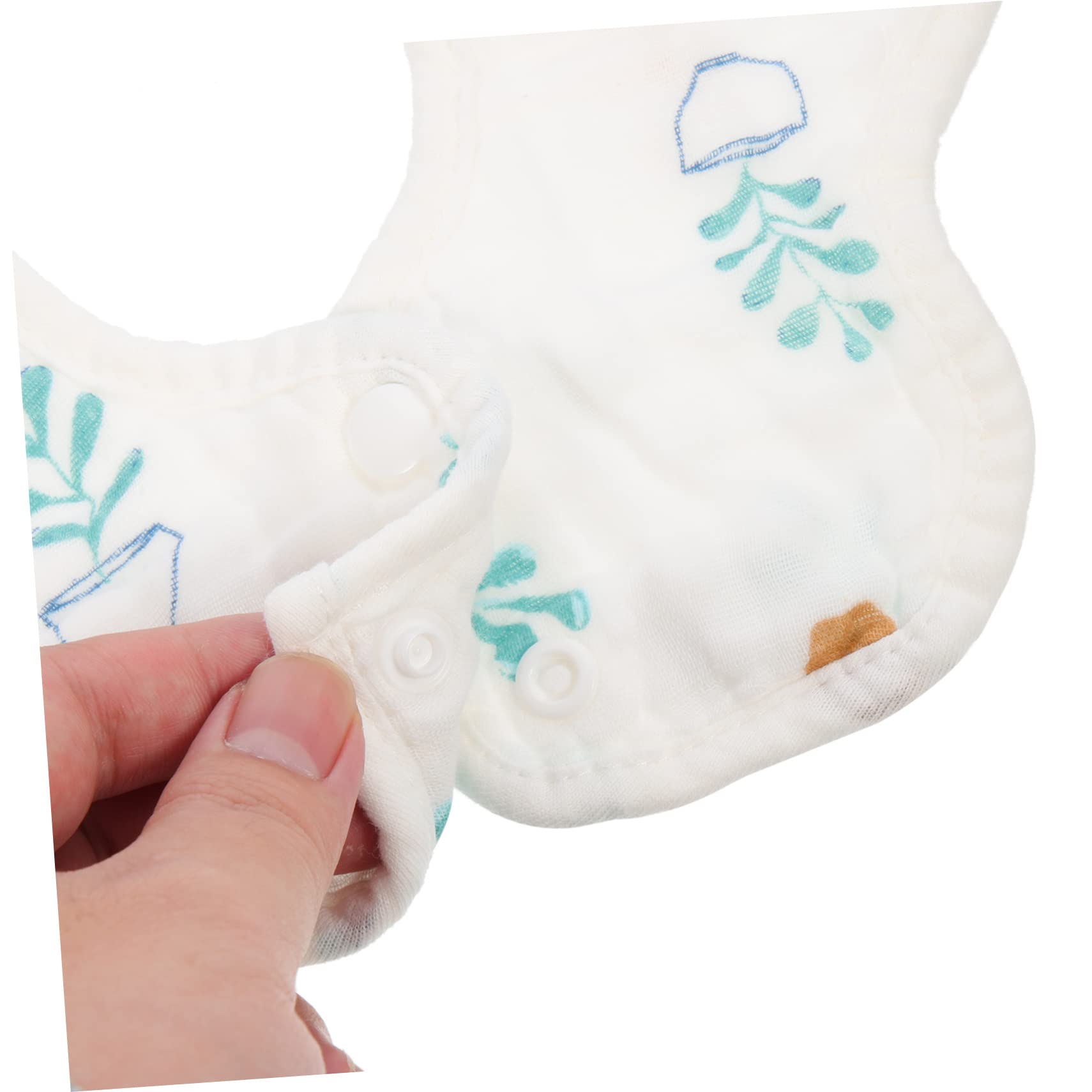 Abaodam Lot De 3 Bavoirs En Coton Pour Bébé Absorbants Et Robustes Rotatifs Pour Nouveau-nés Et Tout-petits 4 Pièces X 3