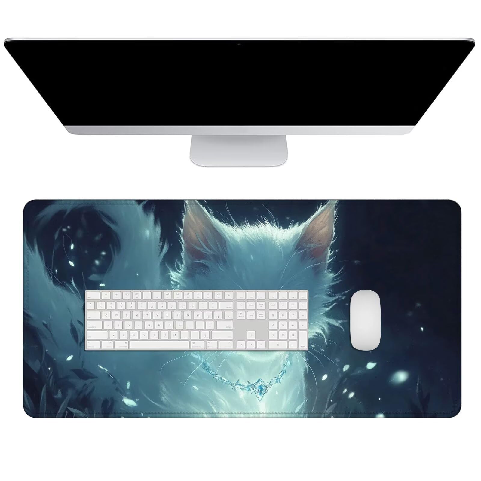 Podkładka pod mysz XXL 1500x800x3mm Podkładka pod mysz do gier z wodoodporną antypoślizgową podstawą, podkładka pod mysz dla graczy, akcesoria biurowe, precyzyjna prędkość-komfort dla wszystkich typów