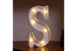 LED Light Up Letter S, Marquee Letter Lights, S Decor Letter