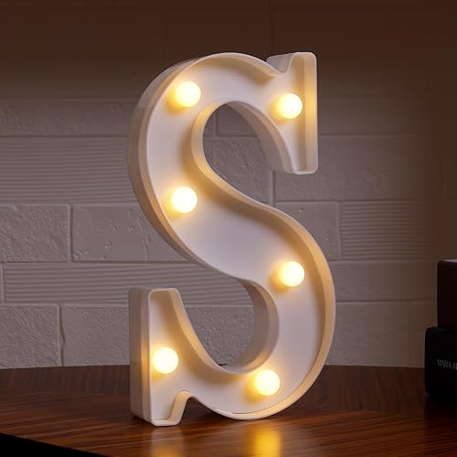 Miniatura 1 de Letras LED de marquesina, 26 letras del alfabeto, luces LED decorativas, luces de letras que funcionan con pilas, para fiestas, luz de noche,