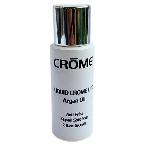 Liquid Crome Lite - Aceite de argán antiencrespamiento de 2 onzas líquidas