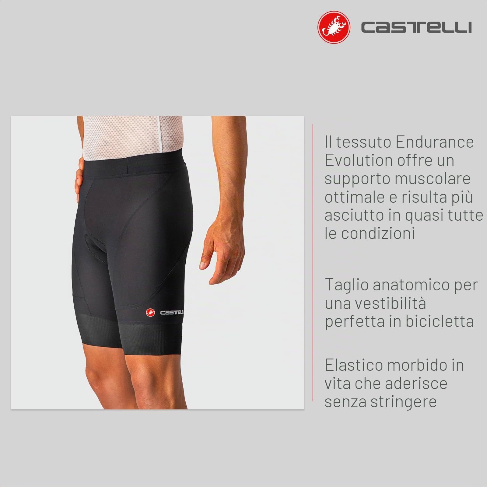 CASTELLI - Competizione Short, Pantaloncini Uomo