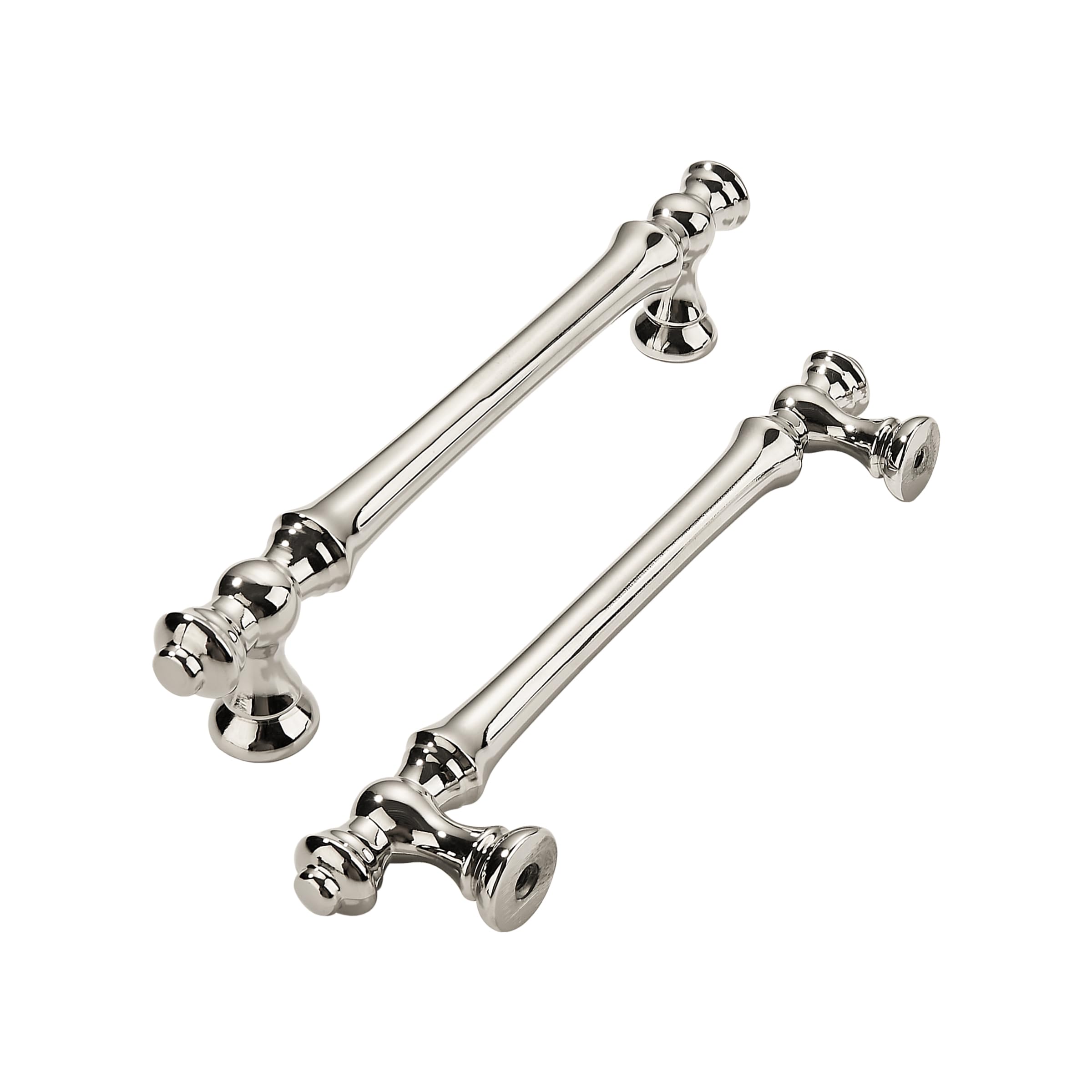 khtumeware 10 Pack 3 Inch(76mm) Polished Nickel Cabinet Pulls Drawer Pulls Kitchen Cabinet Hardware Zinc Pulls for Dresser Drawers.