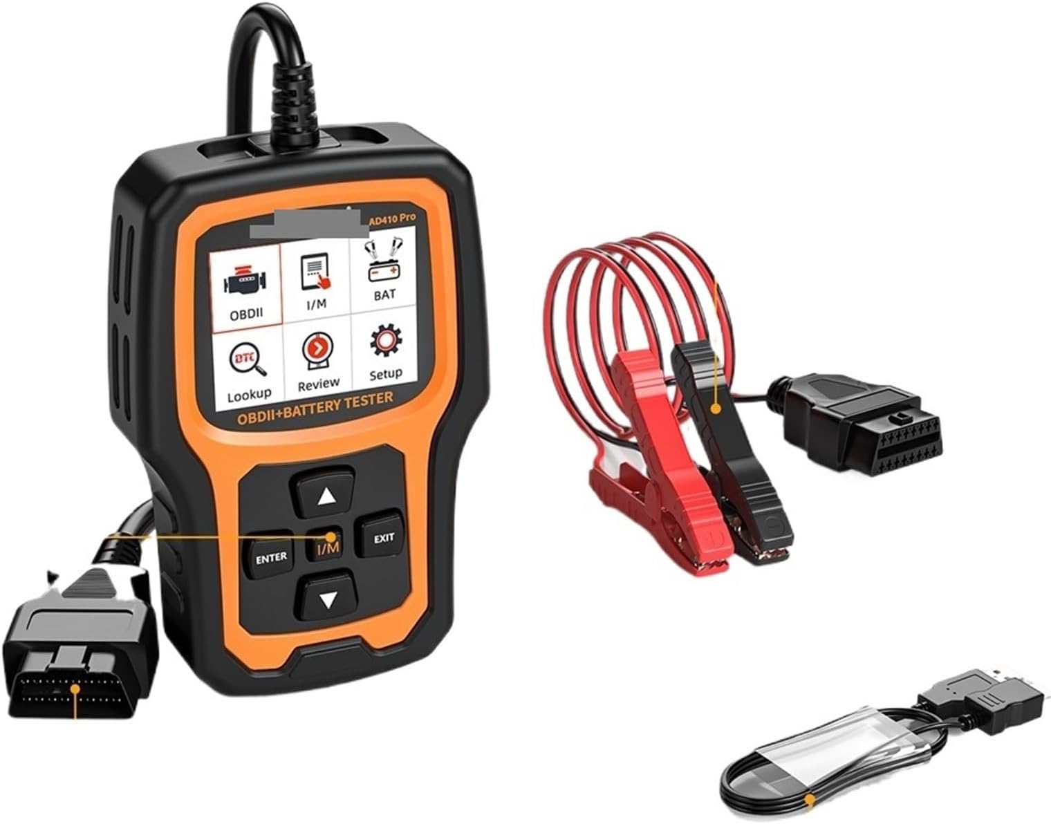 OBD2 Scanner Automotive Battery Tester Ancel AD410pro ODB2 Code Reader Erase Error Codes Check Engine Car Diagnostic Tool