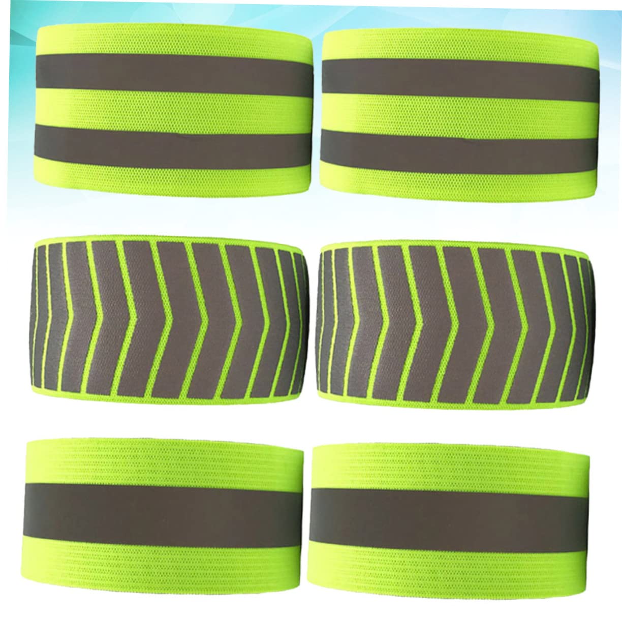 UPKOCH Brazalete Reflectante Fluorescente Banda De Seguridad Bandas Hombres Noche Reflexivo Deporte Pulseras Reflectantes Pulseras De Seguridad Green
