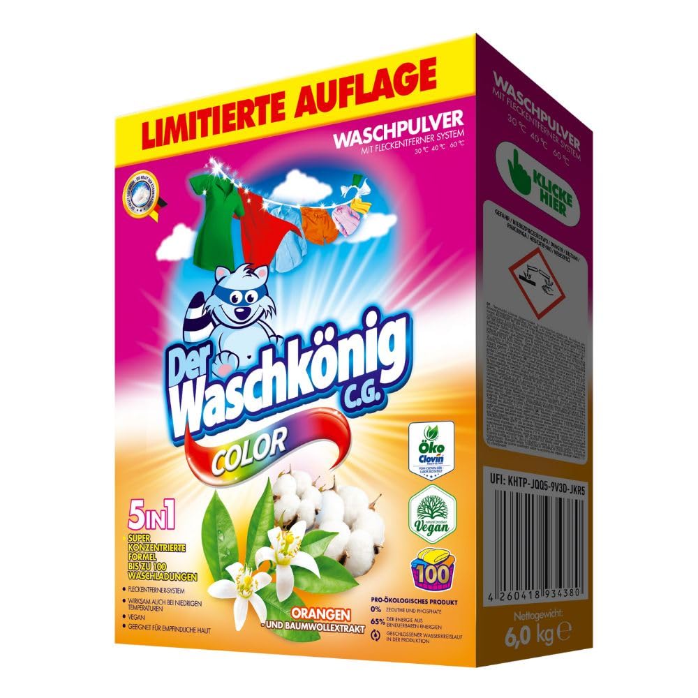 Waschkönig CG proszek do prania Orangen Color, 6kg