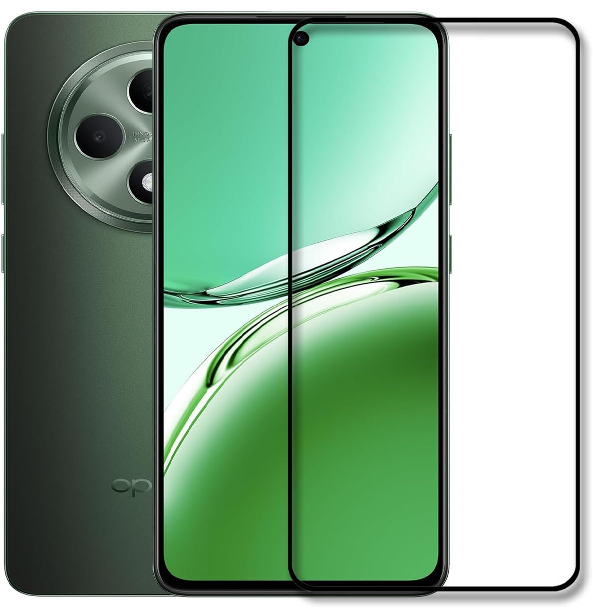 NSTAR®UV Tempered Glass Screen Guard Protector for Oppo F27 5G - Transparent (Pack of 1)- Crystal Clear Impossible Full Screen Coverage - Except edges (Transparent) (Pack of 1)