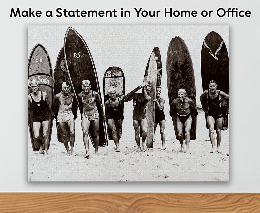 Amazon.com: Vintage Surfers Old Vintage Surf Photo - 18x24