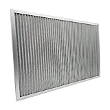 wioAIR Washable Air Filter(20' x 30' x 1'), Aluminum Electrostatic Air Filter for Furnace and Central Air Conditioner