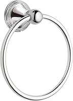 Moen Preston Polished Chrome Towel Ring DN8486CH - Wall Mount Bathroom Hand Towel Holder