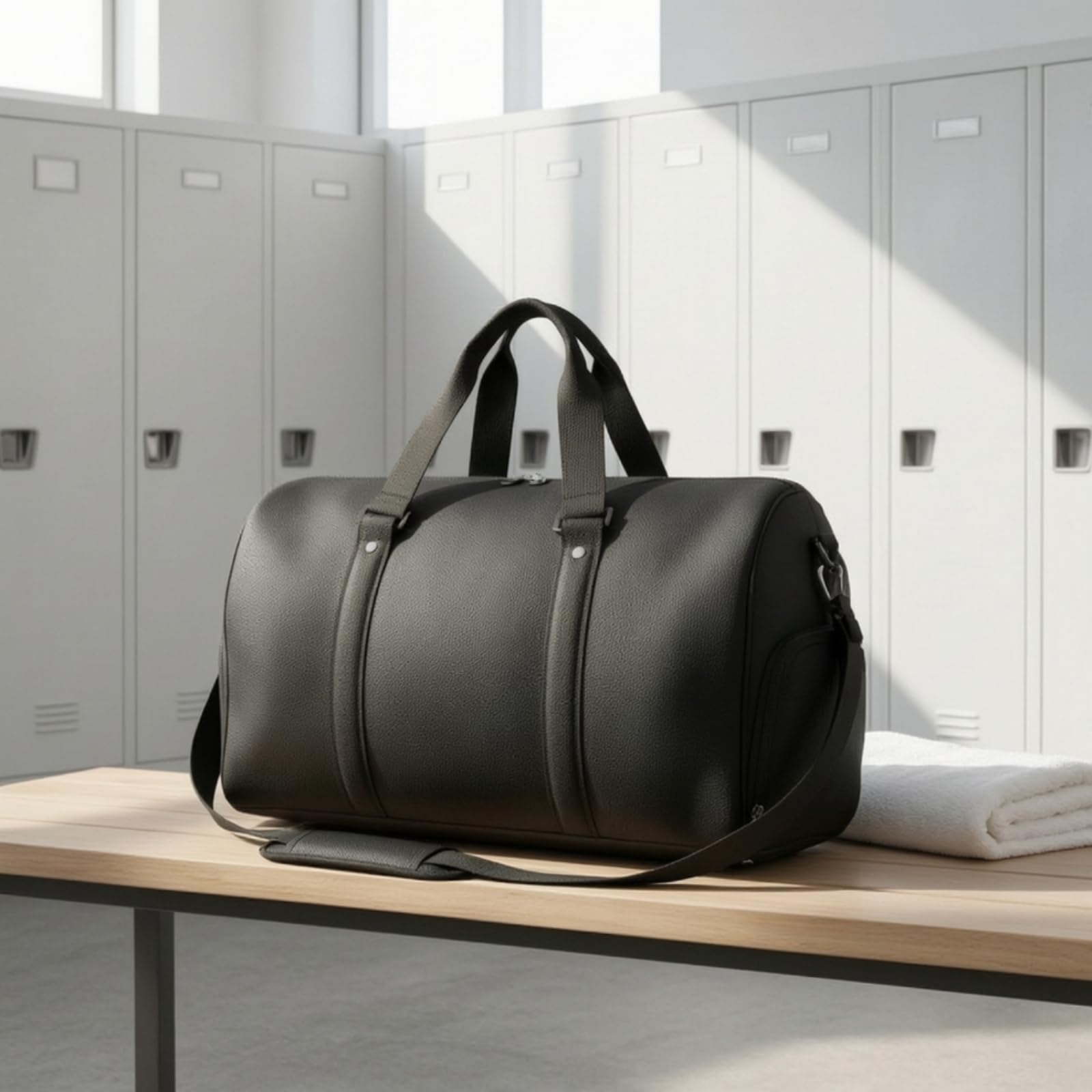 Borsone con Scomparto Scarpe Multiscomparto Borsone da Palestra Resistente agli Strappi Borsa da per Sportivi, Viaggiatori, Grigio, T11 Grigio