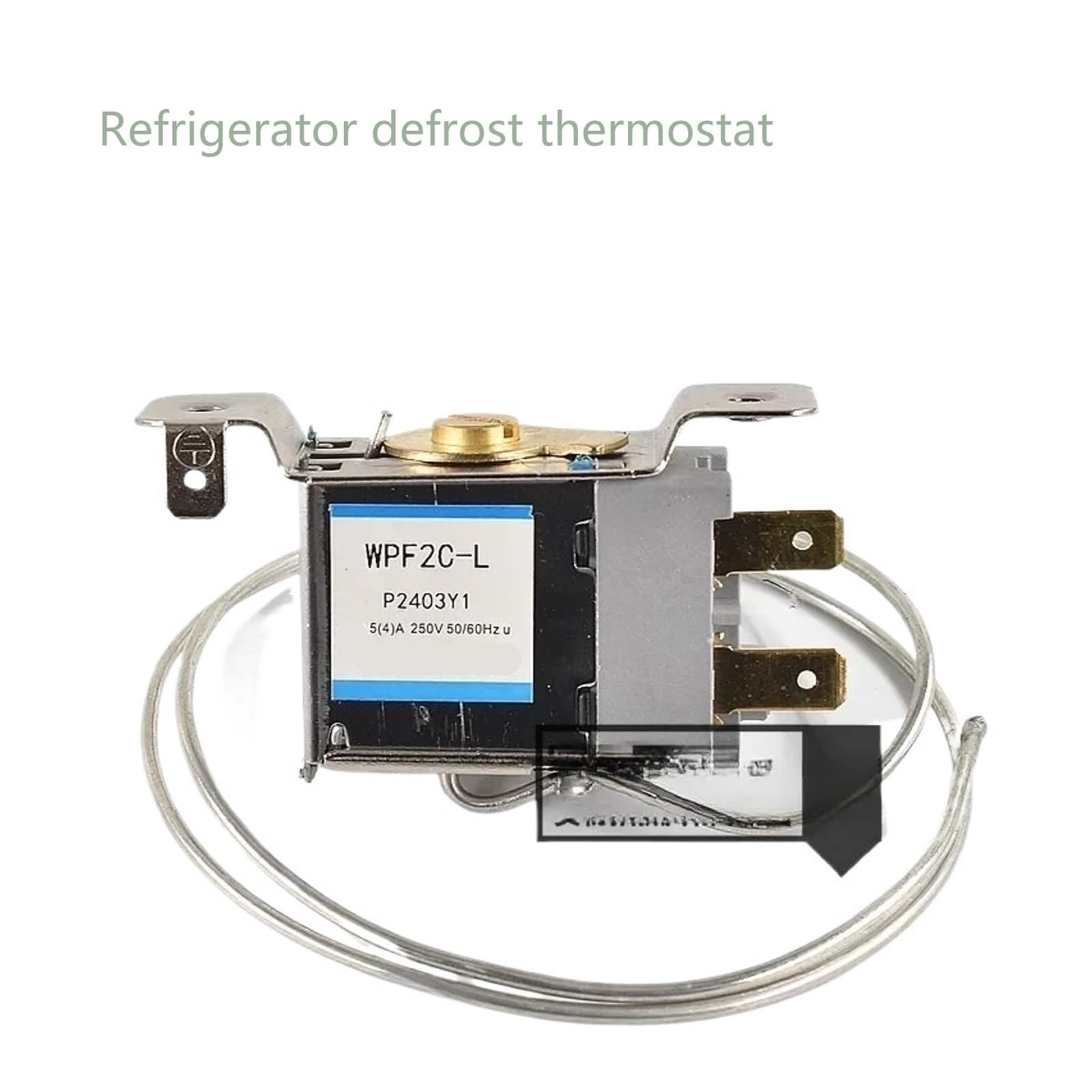 Termostato De Descongelación Del Refrigerador, Interruptor Del Termostato Doble Del Refrigerador/enfriador WPF-2C-L Engranajes Mecánicos Mecánicos De 2 Pines