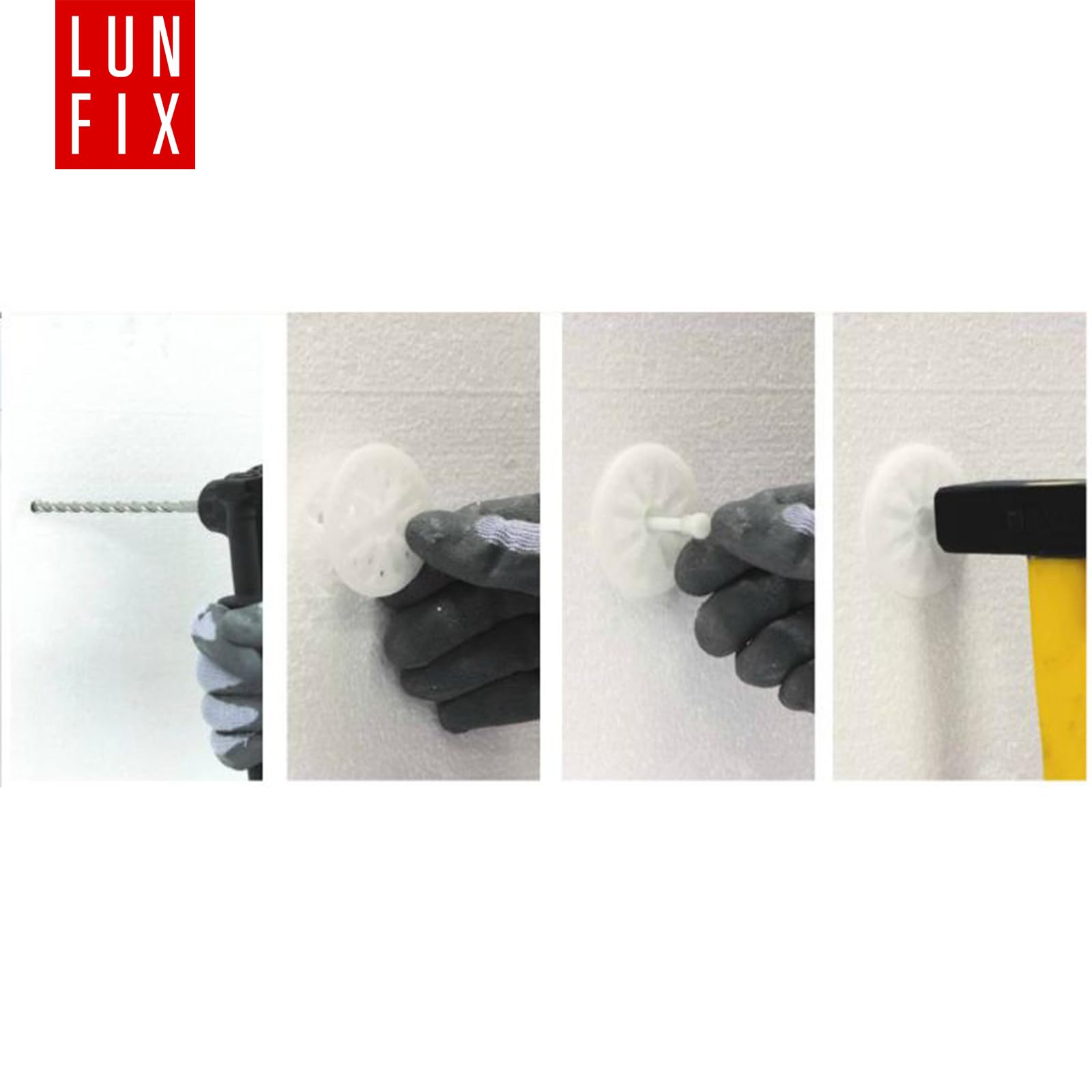 Lun Fix Isolatiepluggen 10 x 220 mm (100 stuks) – bordenpluggen, slagpluggen WDVS-pluggen voor piepschuim EPS, isolatiepluggen voor gevelisolatie, kunststof pluggen Lun Fix Isolatiepluggen 10 x 220 mm (100 stuks) – bordenpluggen, slagpluggen WDVS-pluggen voor piepschuim EPS, isolatiepluggen voor gevelisolatie, kunststof pluggen
