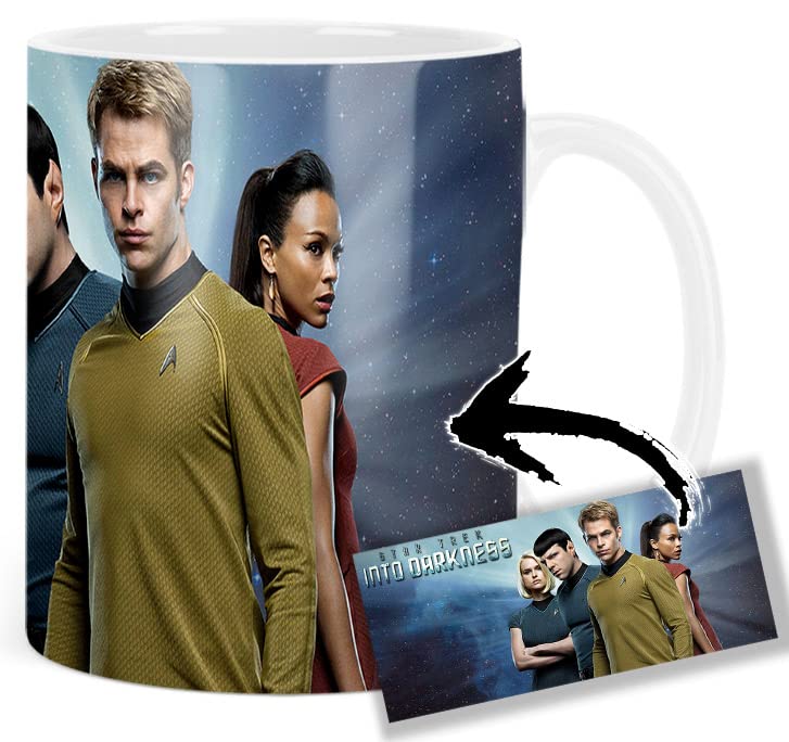 MUGSVILLE Star Trek En La Oscuridad Star Trek Into Darkness D Taza Blanca White Mug 325ml Ceramica