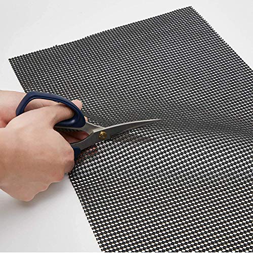 Image of Ash & Roh - Anti Slip Drawer Mat for Shelf and Shelves, Strong and Durable Non-Adhesive Grip Liner Mat for Bedroom Wardrobe Cabinet and Kitchen Place mats (30x300) (Gray)