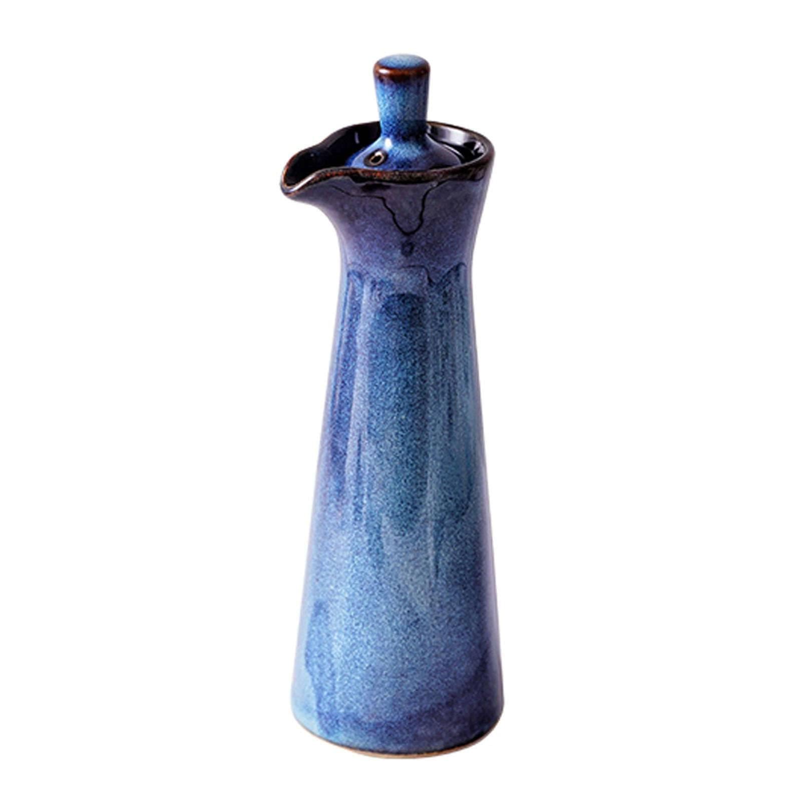Yaiunhiq B Ceramic Soy Sauce Dispenser - 120Ml Pottery Soy Sauce And Vinegar Ottle,