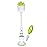 Nuby Bottle and Nipple Brush with Soft Bristles and Stand| 2 Pack: Pink & Lime Green| Bottle & Nipple Accessory Cleaning Brush with Drying Stand