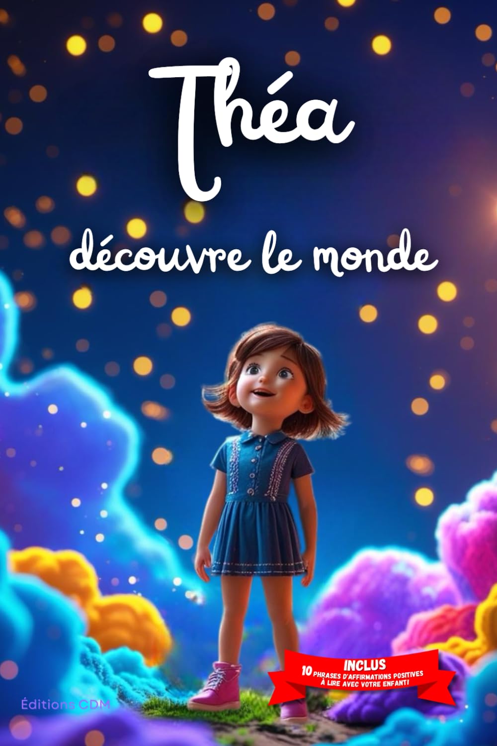 Théa découvre le monde: Livre personnalisé prénom, mini-histoires magiques, aventures, confiance en soi, leçons de vie, affirmations positives, ... en famille, endormissement paisible : Théa