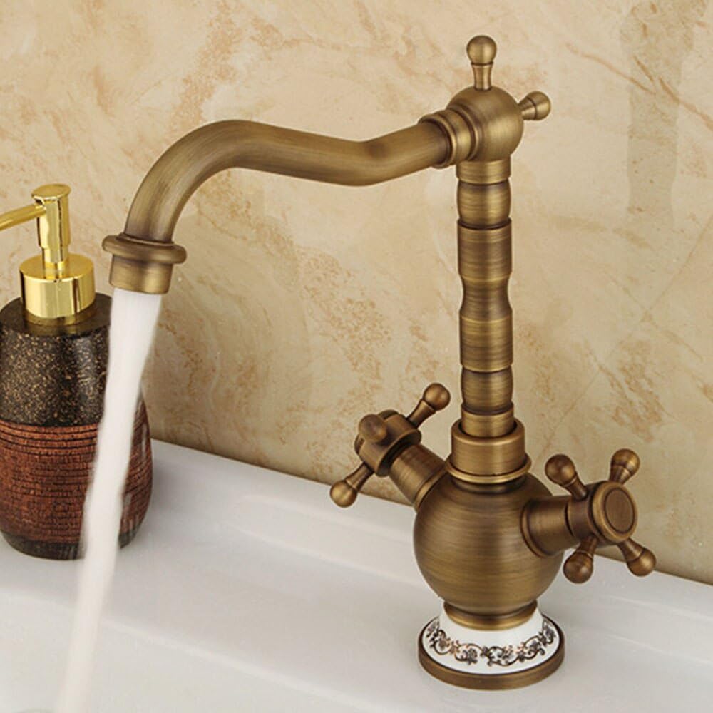 Robinet de lavabo monotrou en laiton durable pour remplacer un mitigeur qui fuit