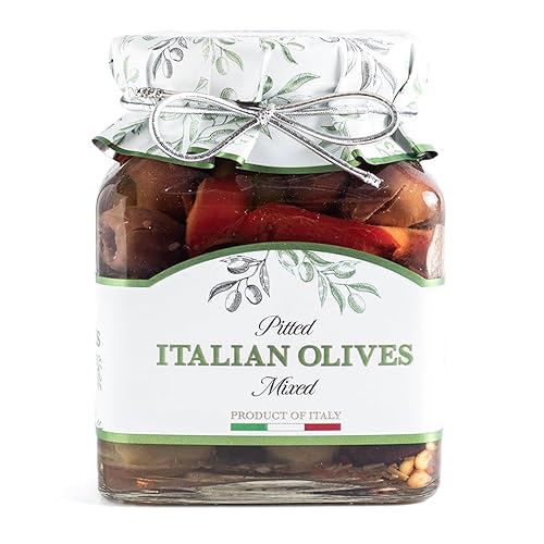 Aceitunas italianas mixtas sin hueso, 10 onzas, paquete de 6