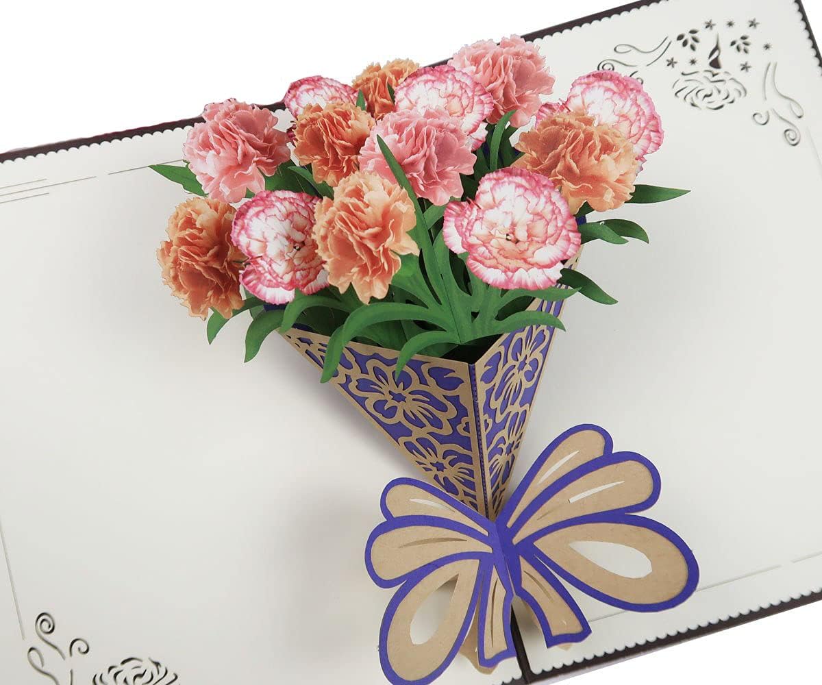 Buy Carnation Blossom Pop Up Cards Mother S Day Card Mom Birthday Cards Thank You Cards Greeting Cards Best Paper Greetings Online In Indonesia B07c7q1xq8 Buy Carnation Blossom Pop Up Cards Mother S Day Card Mom Birthday Cards Thank You Cards Greeting Cards Best Paper Greetings Online In Indonesia B07c7q1xq8