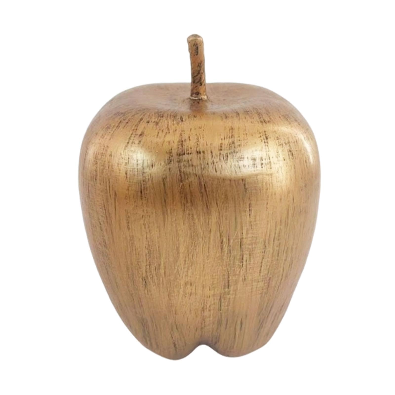 Dekofigur Apfel Statue Sammlerstück Harz Obst Skulptur Desktop Ornament für Wohnzimmer Schreibtisch Büro Heimdekoration
