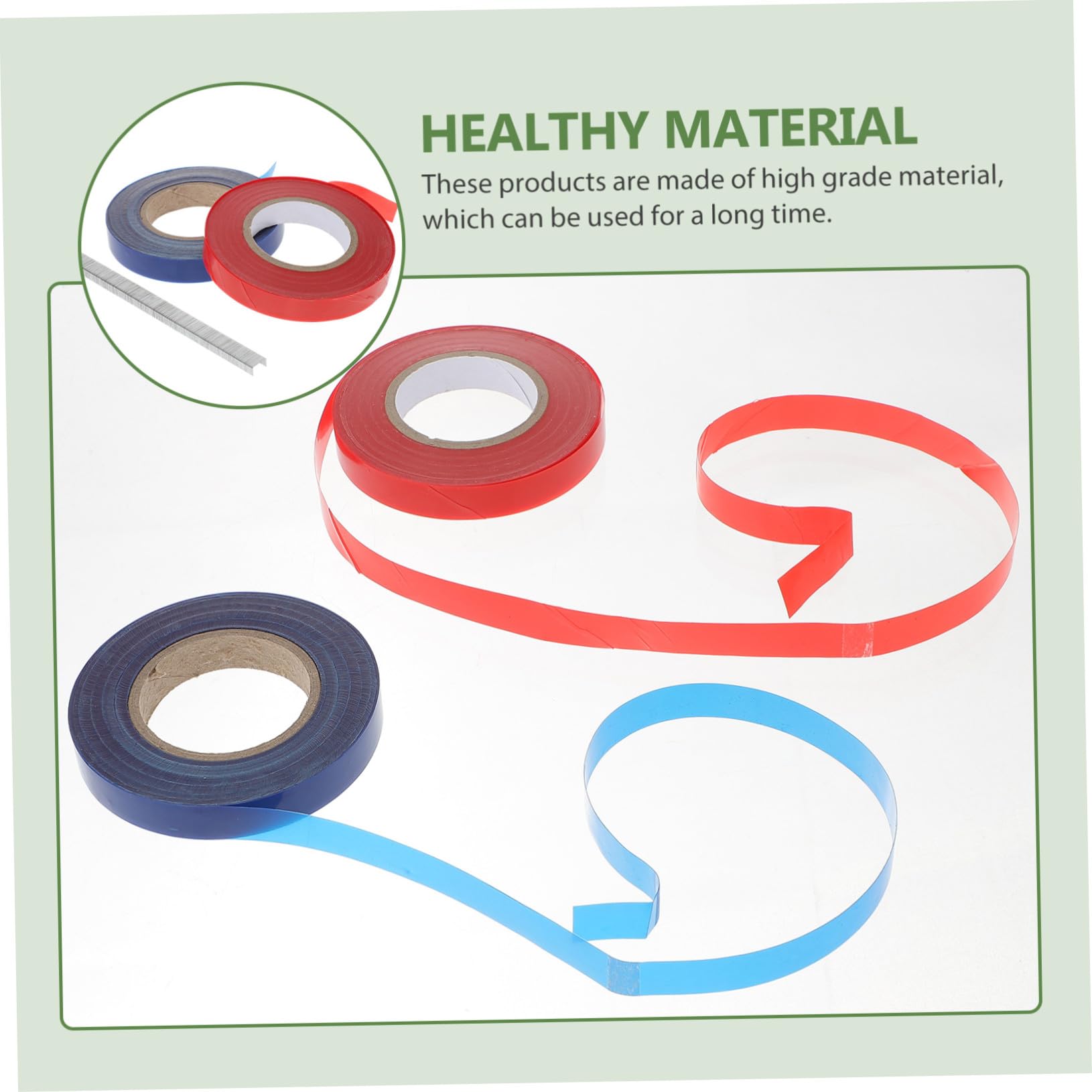20 Rollen Teiliges Gartenpflanzen Bindeband mit Wetterfestem Dehnbarem PVC Band und Heftklammern Wiederverwendbare Pflanzenbinder für Äste Blumen Kletterpflanzen und Bäume Flexibel