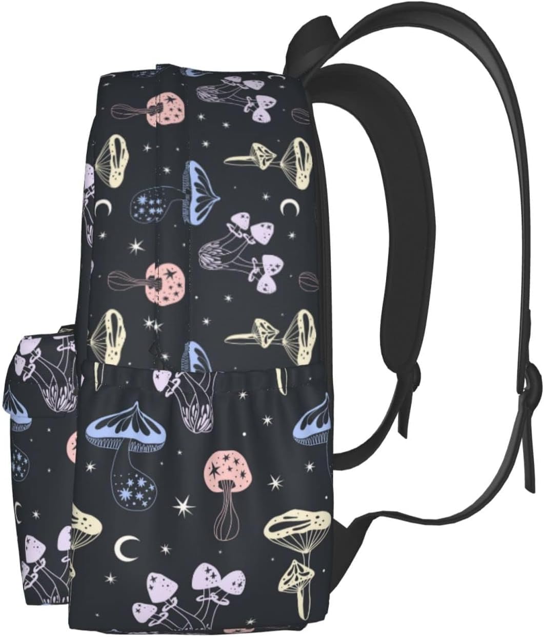 Pastel Space Mushrooms Backpack Large Laptop Backpack Lightweight Backpack Casual Daypack School Bag for Kids Teen Boy Girl - Image 2