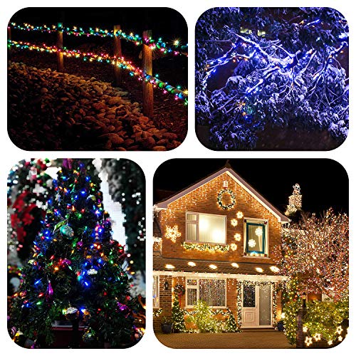 Mashang Battery Operated String Lights - 33Ft 100 Led Outdoor Christmas Lights Mini Lights With Timer 8 Modes For Indoor Outdoor Party Patio Garden Decor, Multicolored #TOP6