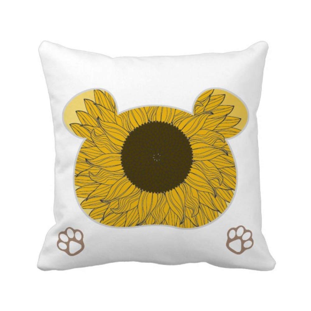 Housse de coussin tournesol jaune pour illuminer votre salon en été