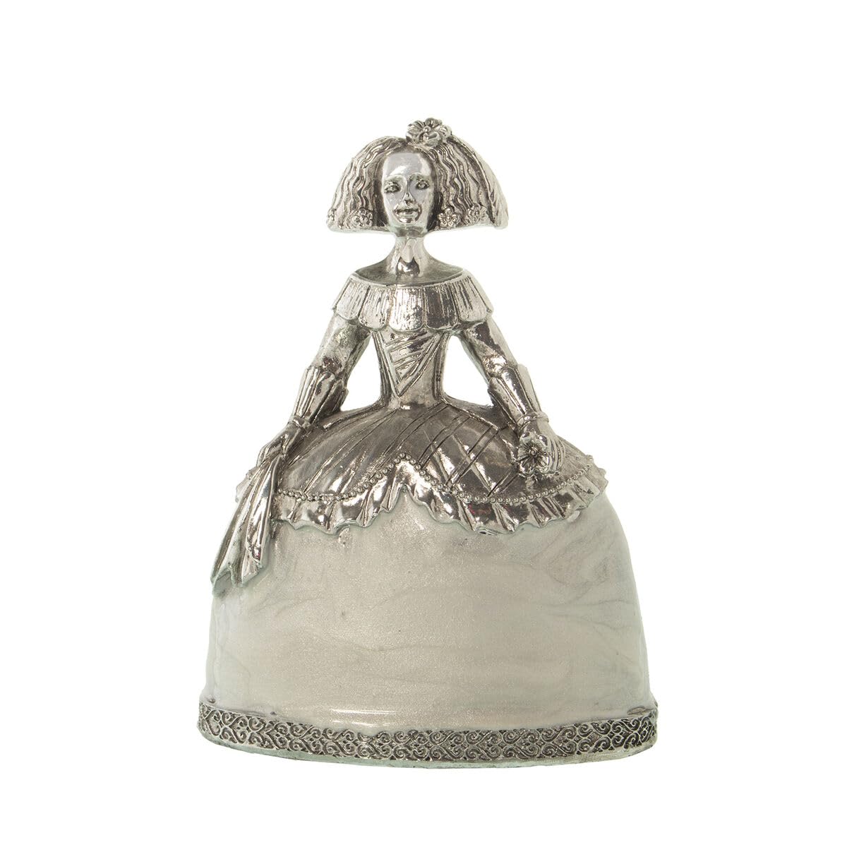 Alexandra House Living Figura Decorativa Menina Plateado Acrílico Plástico Melamina 11 x 6 x 15 cm