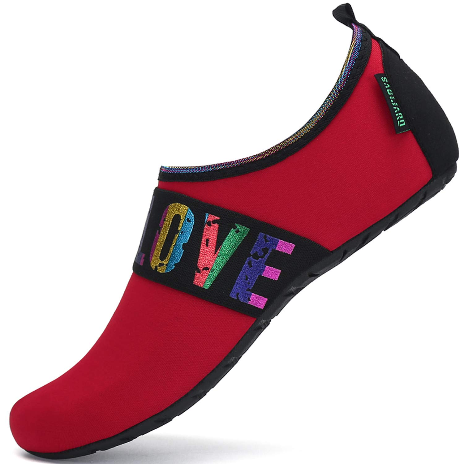 SAGUARO Scarpe da Scoglio Donna Uomo da Immersione Scarpette da Surf Water Shoes Barefoot per Bagno Spiaggia Mare Snorkel Yoga