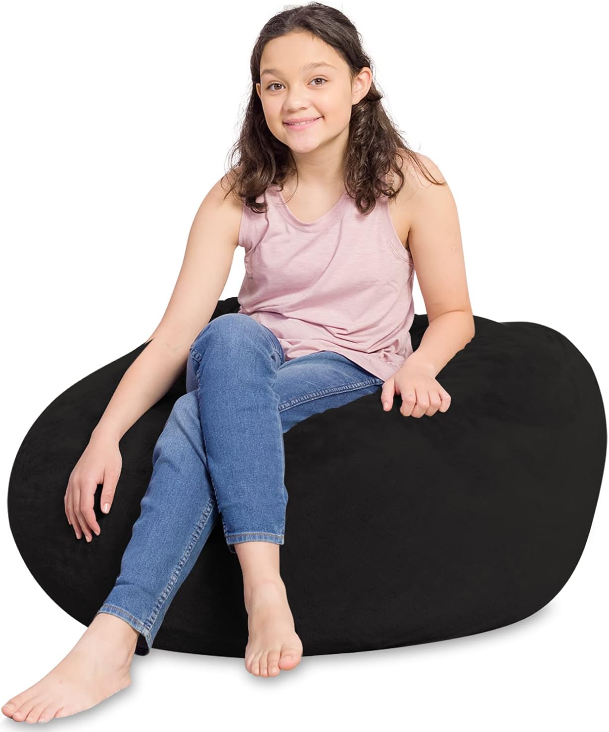 Posh Creations Bean Bag Chair for Kids, Teens, and Adults