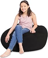 Vista 142 de Posh Creations - Puff para niños, adolescentes y adultos, incluye funda extraíble y lavable a máquina, tamaño grande de 38 pulgadas, lona con diseño