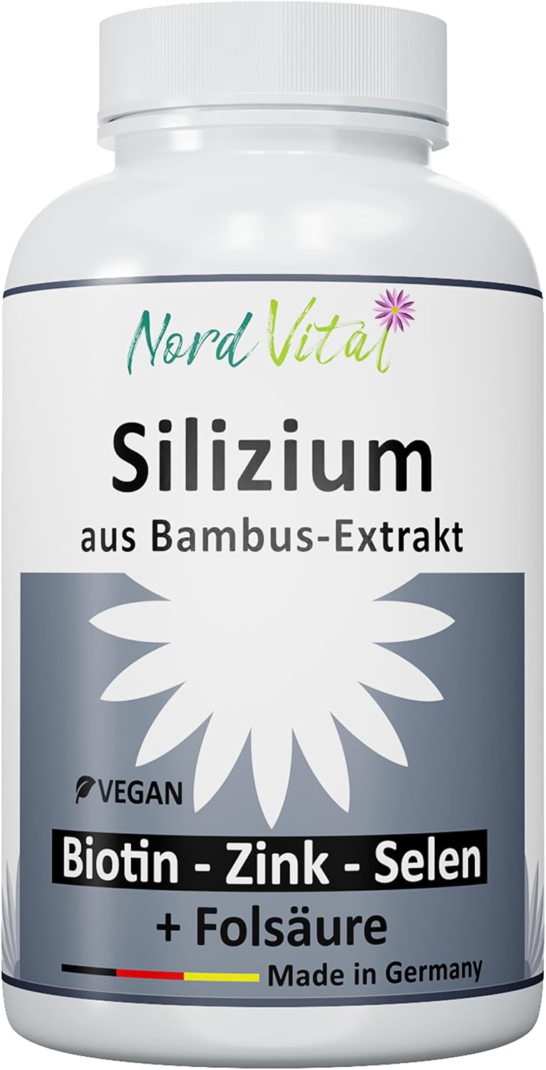 NEU! hochdosiertes Silizium aus BambusExtrakt (858 mg), Biotin, Zink