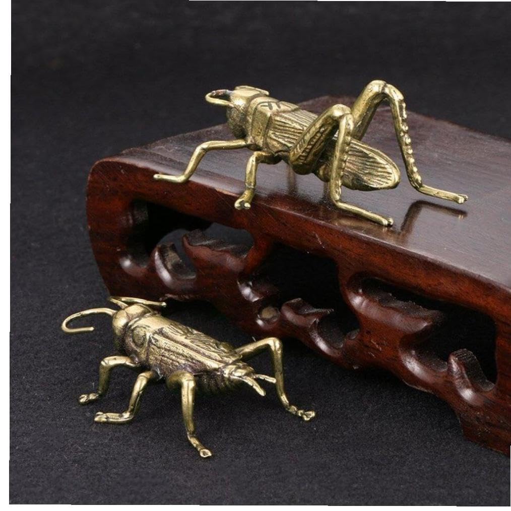 ★アンティーク★銅製 コオロギ こおろぎ 置物 工芸品　★ Amazon.co.jp: コオロギ ミニチュア 銅 置物 アンティーク