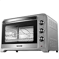 Forno Elétrico 70L Best Plus – Assados Perfeitos com Espeto Rotisserie, Função Grill e 6 Modos de Cozimento (Platinum, 110V)