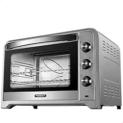 Forno Elétrico 70L Best Plus – Assados Perfeitos com Espeto Rotisserie, Função Grill e 6 Modos de Cozimento (Platinum, 110V)