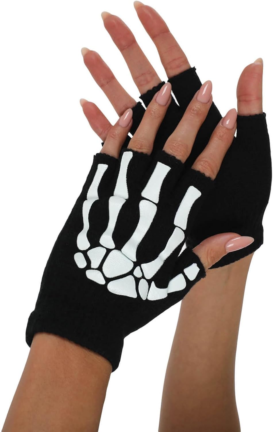 Tipsy Elves Halloween Skeleton Gloves - Spooky Fun Party Accessories for Costumes