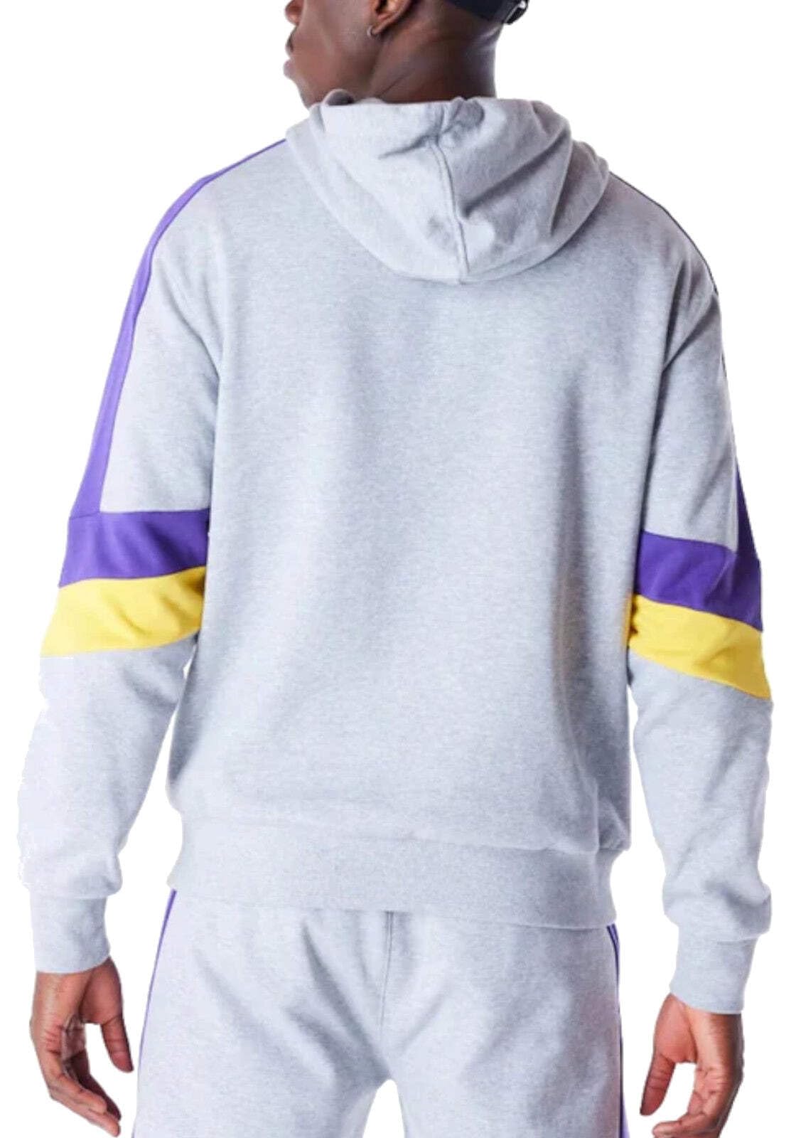 Los Angeles Lakers Hooded Pullover Felpa con Cappuccio Unisex Adulto