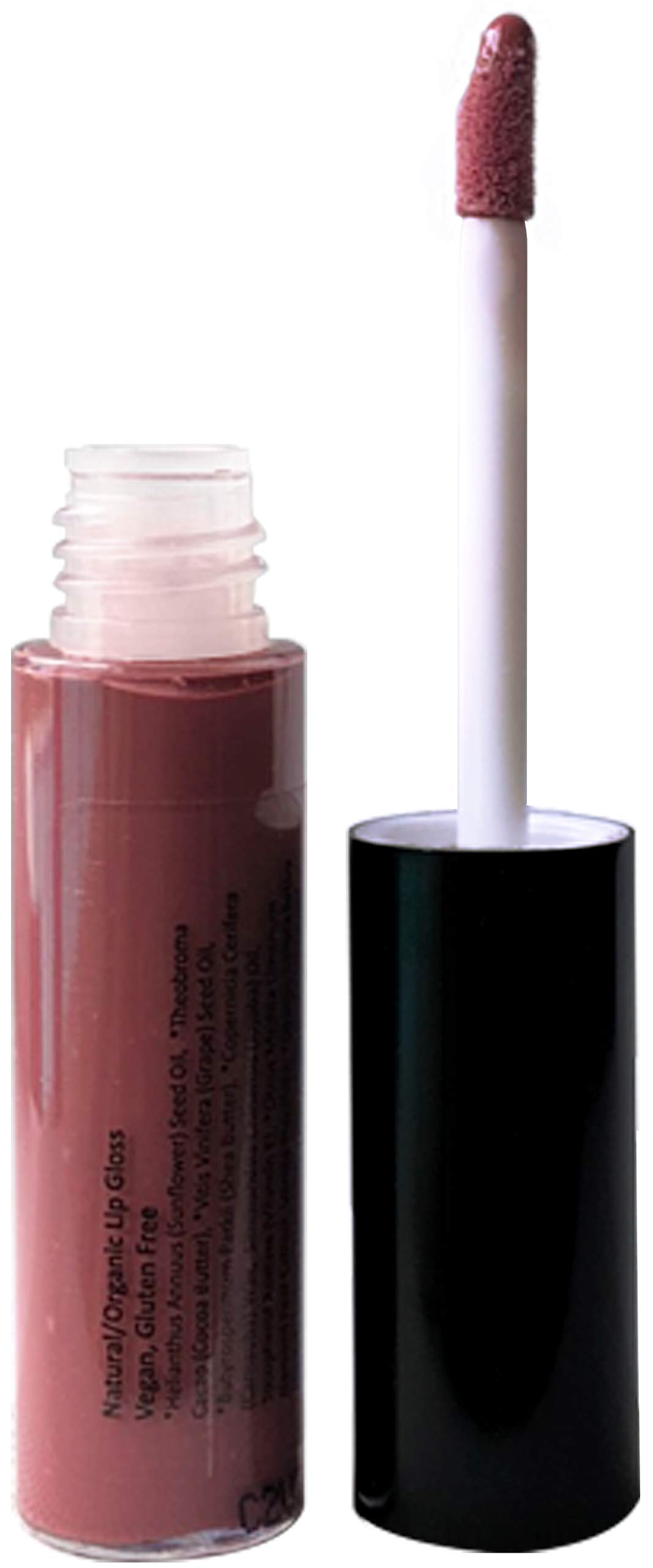 100% Natural Lip Gloss, Organic, Vegan, Gluten Free, Cruelty Free, Made in the USA, 0.18 oz. (Berry Mauvelous)