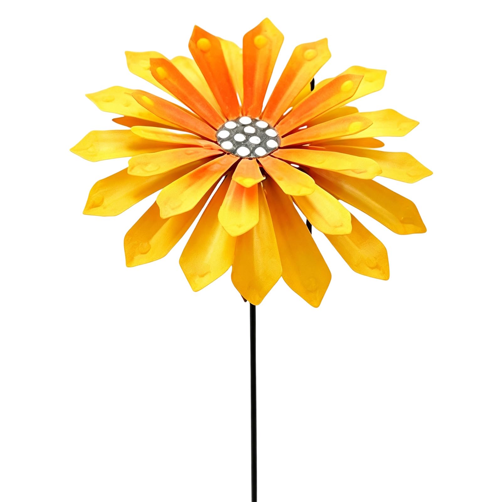 Vdaxvme Rusts Flower Garden Stake Unique Flower Iron Garden Stake Metal Yard Art for Yard Decoration Metal Art