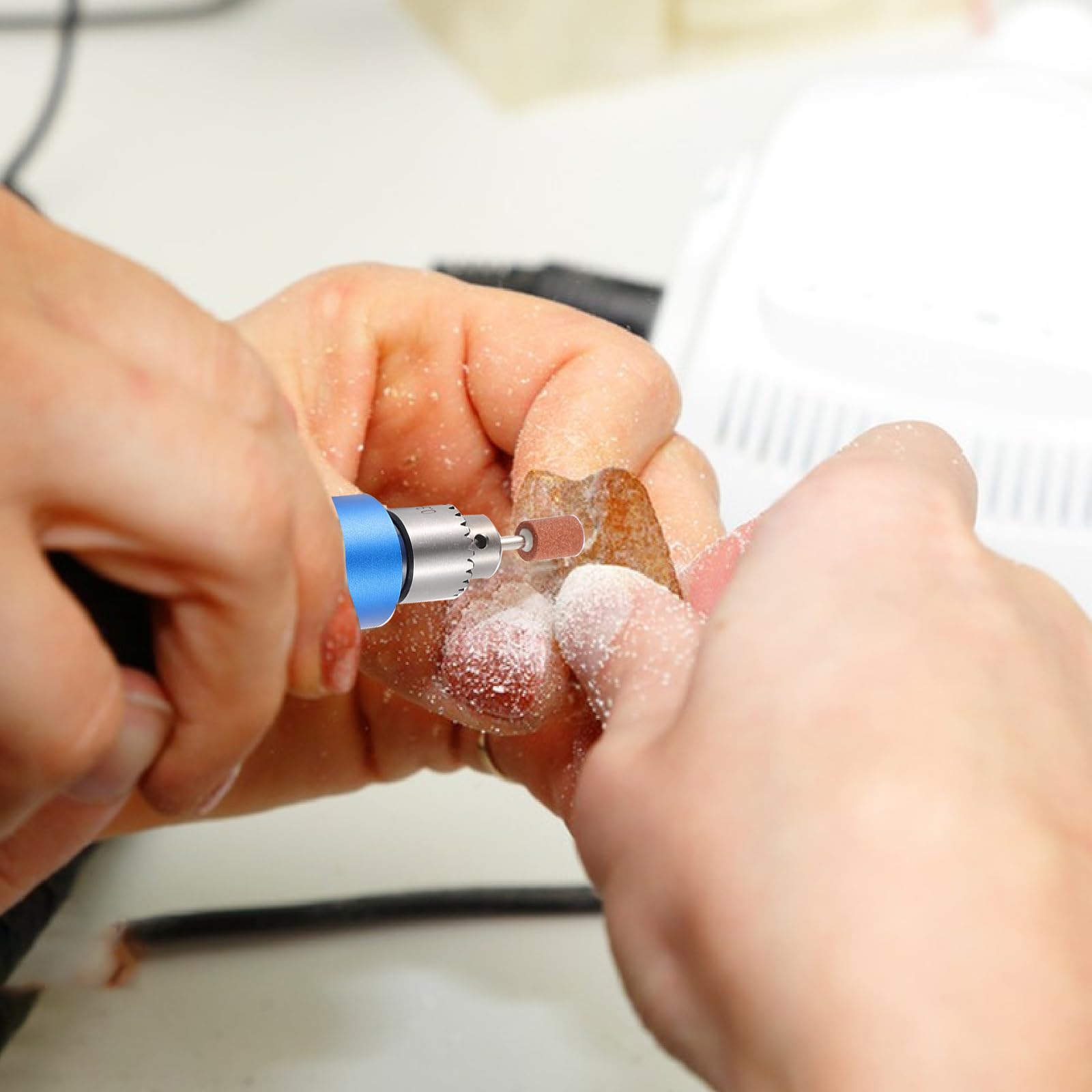 Elektryczny zestaw wiertarek ręcznych, 0,8-3 mm, ręczny zestaw do polerowania z żywicą z 10 wiertłami HSS, ściernica do majsterkowania, rzeźbienia w drewnie, produkcji biżuterii