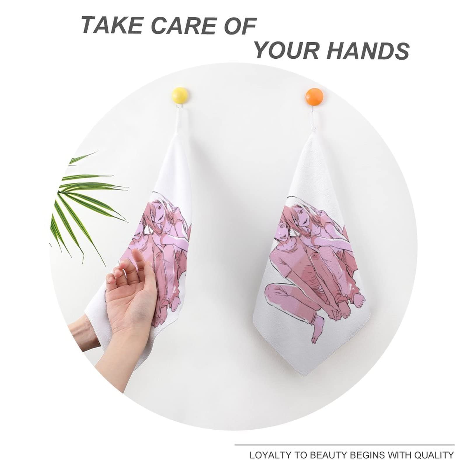 Amazon｜パワー チェンソーマン (2) ハンカチ ハンドタオル ループ付き