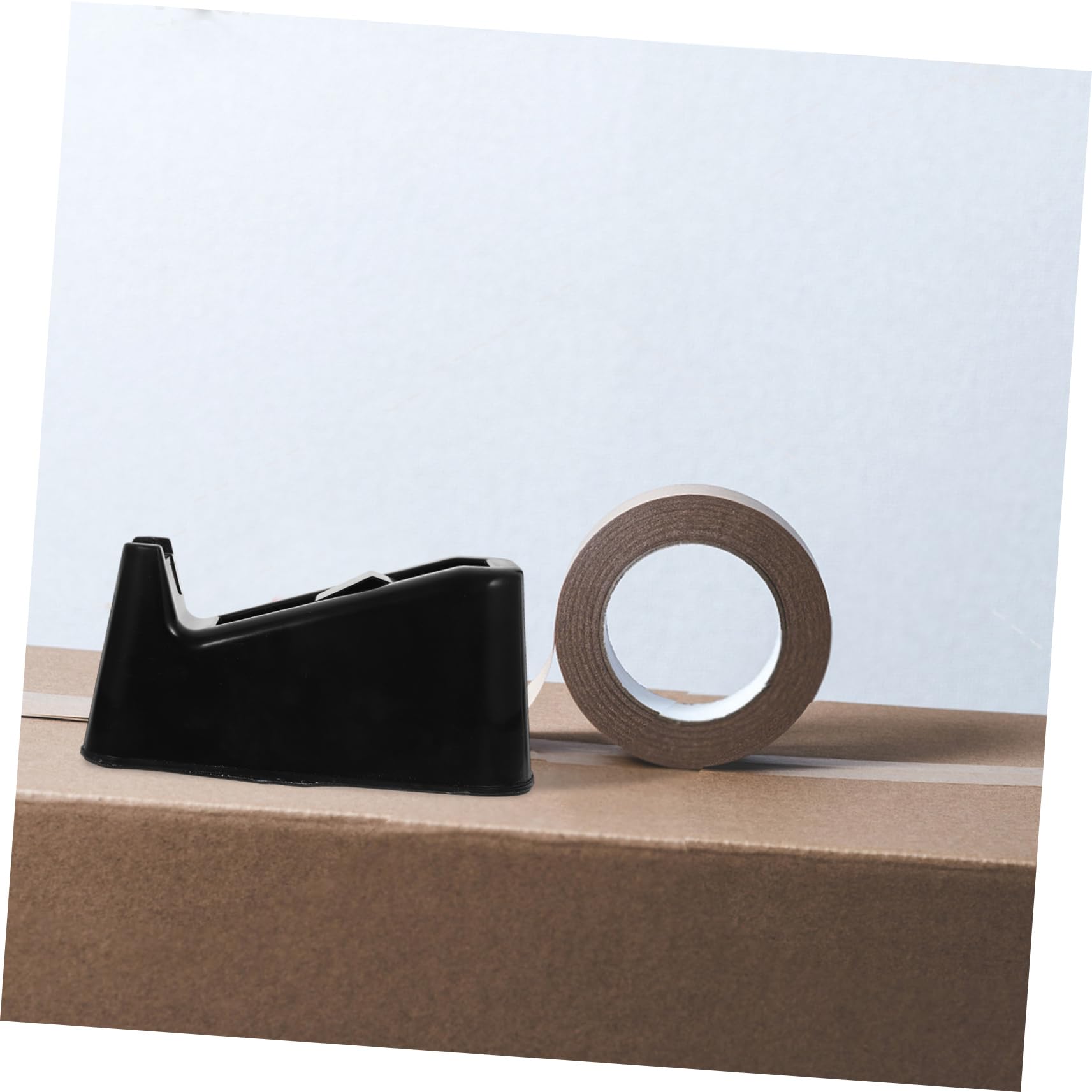 HOMSFOU 2 Pezzi Nastro Adesivo Ufficio e Dispenser e Resistente Design per Domestico e Professionale