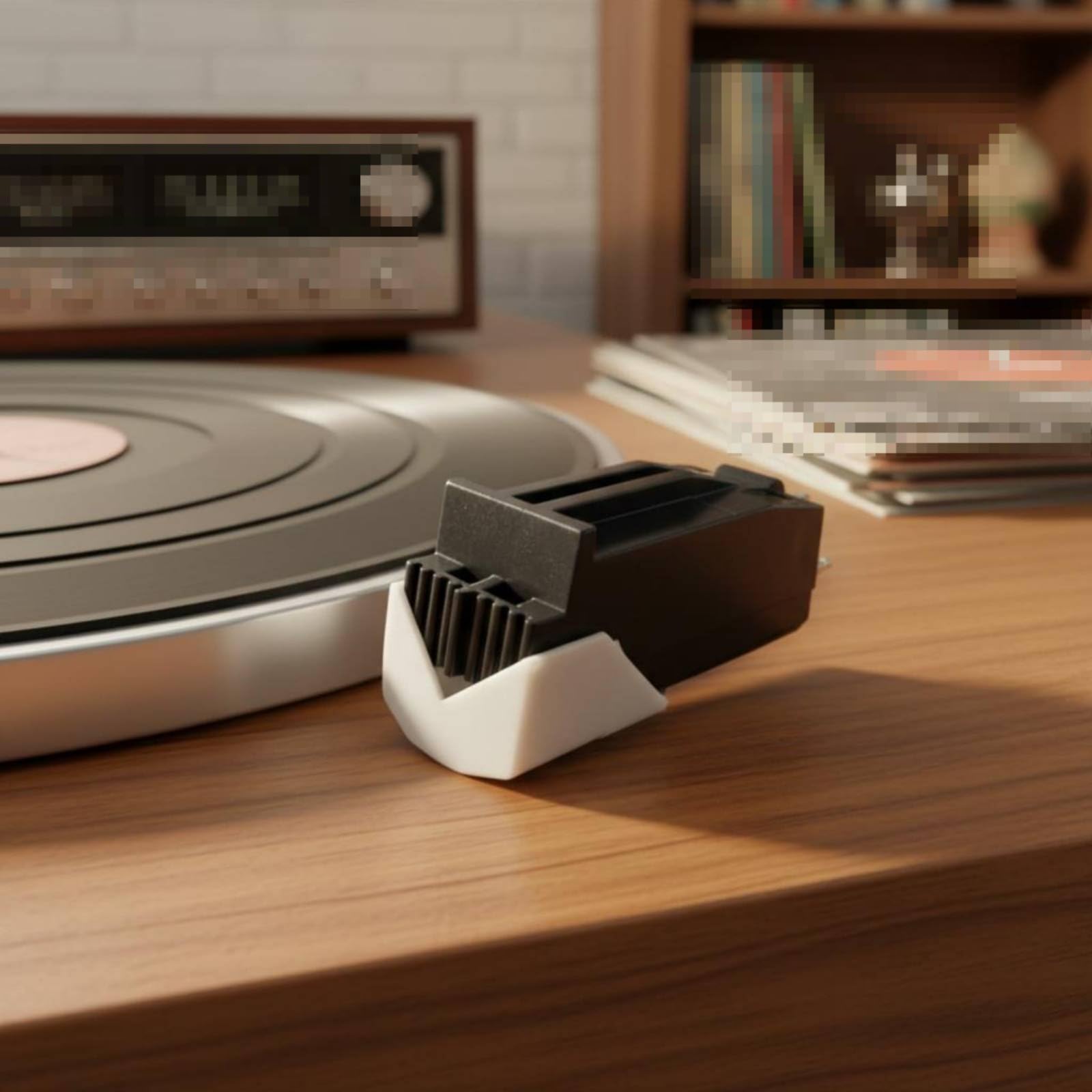 Puntina in Diamante Compatibilità Universale Testina con Puntina Bassa Usura Accessorio Audio per Giradischi, Ascolto di Vinili