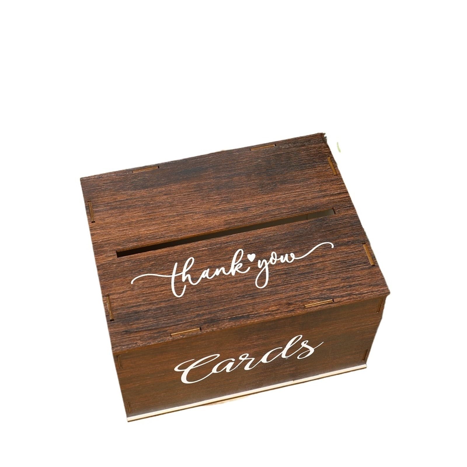 KHASCBNF Wedding Card Box Card Box Wedding DIY Clear With Lock Easy Assemble Sign For Reception Graduation Birthday Party
