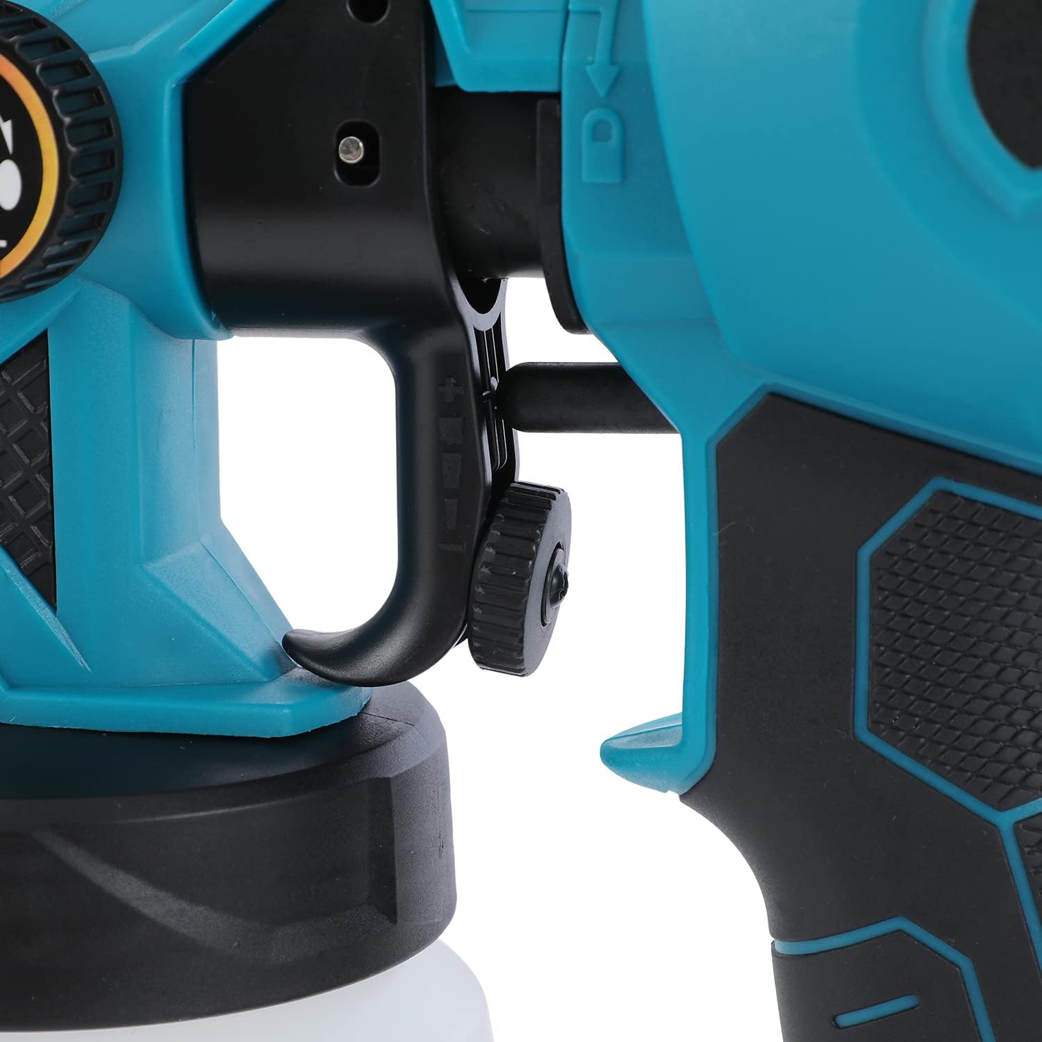 Pistola a Spruzzo a Batteria KATSU FIT-BAT 21V 800ml Pistola per Verniciatura a Spruzzo, 3 Modalità di Pittura, Ugello 1,8mm e 2,5mm, per Dipingere Pareti Soffitti Mobili Recinzioni (solo corpo)
