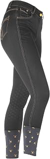 Aubrion - Pantalones para Montar Putney Niñas (13-14 años) (Negro)